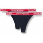 Dámské tanga – 164522 2R227 00135 – tm.modrá – Emporio Armani