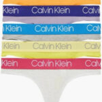 Dámské tanga – QD6013E 1ID – mix barev – Calvin Klein