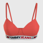 Dámská podprsenka Tommy Hilfiger vyztužená oranžová (UW0UW03499 XMV)