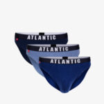 Solid 3MP-094 3-pack slipy Námořnická modrá, melanžová modrá, tmavě modrá – Atlantic