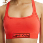 Sportovní bralette Heritage – QF6768E XM9 – červenooranžová – Calvin Klein