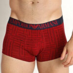 Pánské boxerky 111290 2F508 21675 červená – Emporio Armani