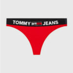 Dámská tanga Tommy Hilfiger červená (UW0UW02823 XLG)