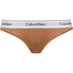 Dámské kalhotky F3787E 796 hnědá/vzor – Calvin Klein