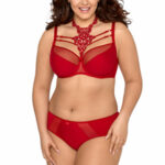Podprsenka Plus Size V-8431 červená – Axami