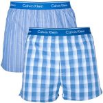 Pánské boxerky 2pack  NU1725A – modrobílá – Calvin Klein