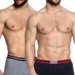2pack pánských boxerek 34257 graphite-blue