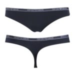 Tanga Microfiber 162468CC235 tmavěmodrá T|O Emporio Armani