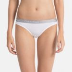 Tanga Radiant Cotton QD3539E bílá T|O Calvin Klein