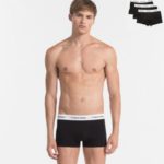 Boxerky 3pcs U2664G-001 černá – Calvin Klein