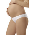 Těhotenské kalhotky Mama mini bílé