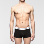 Boxerky 3 Pack Low Rise Trunks Cotton Stretch U2664G001 černá – Calvin Klein